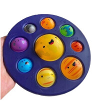 Eight Solar Planets System Fidget Sensory Dimple Simple Stress Relief Toy