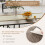 Costway Industrial Dining Table Set of 5 w/ 4 Chairs for Kitchen Dining Room 6