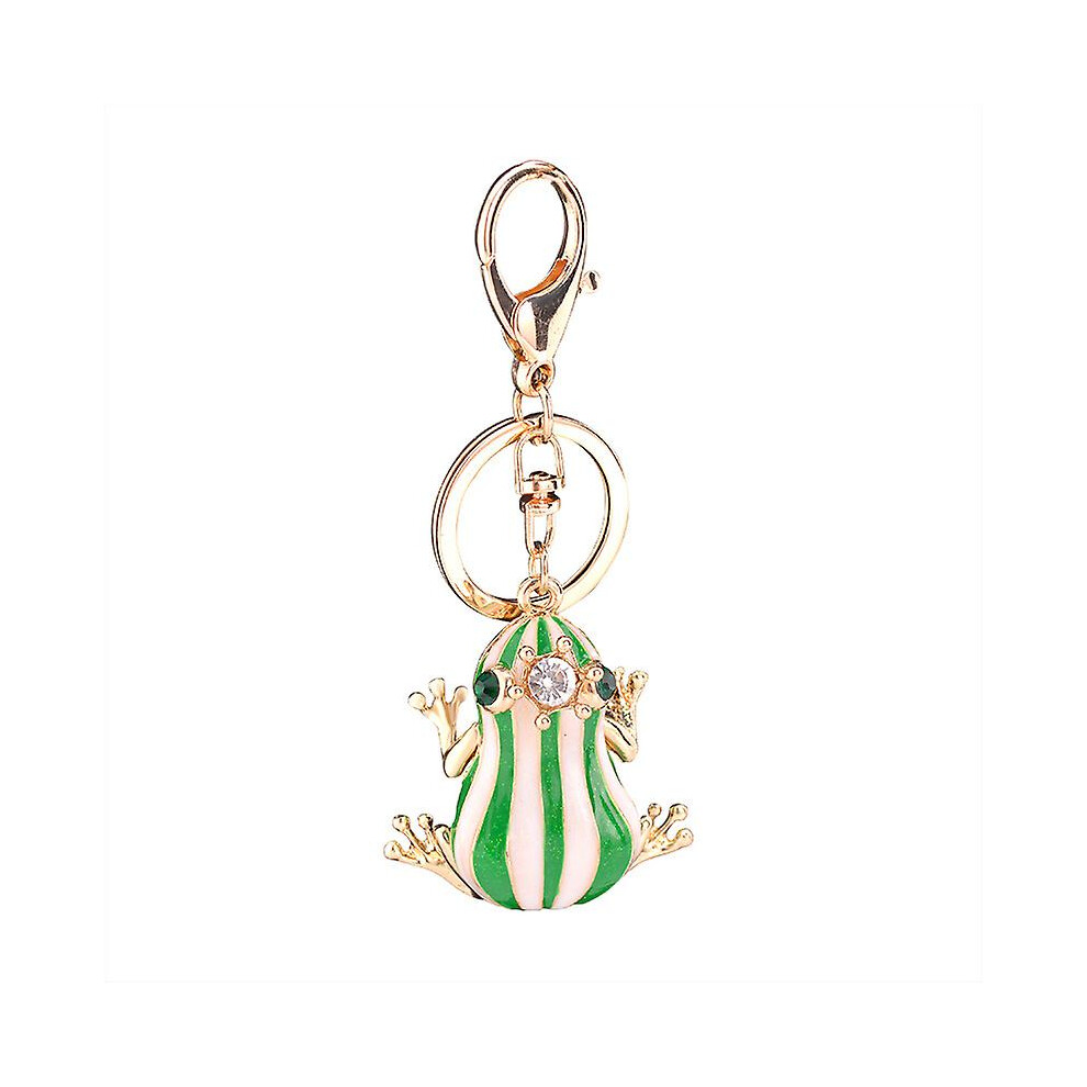 Frog Keychain Rhinestone Keyring Bag Purse Charms Birthday Gifts