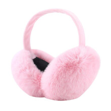 (Light Pink) Winter Women Kids Fleece Plush Soft Cute Earmuffs Girls Earflap Warmers Earmuff