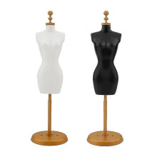 Female Mannequin Torso, 2 Pcs Dress Form Manikin Body With Base Stand For Sewing Dressmakers Dress Jewelry Display, Black
