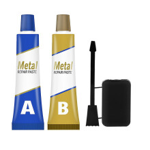 Industrial Heat-resistant Cold Welding Metal Repair Paste Adhesive, Metal Repair Ab Glue Cast Iron Sealant Defect Repair Caster Glue, 1 Set Of 2