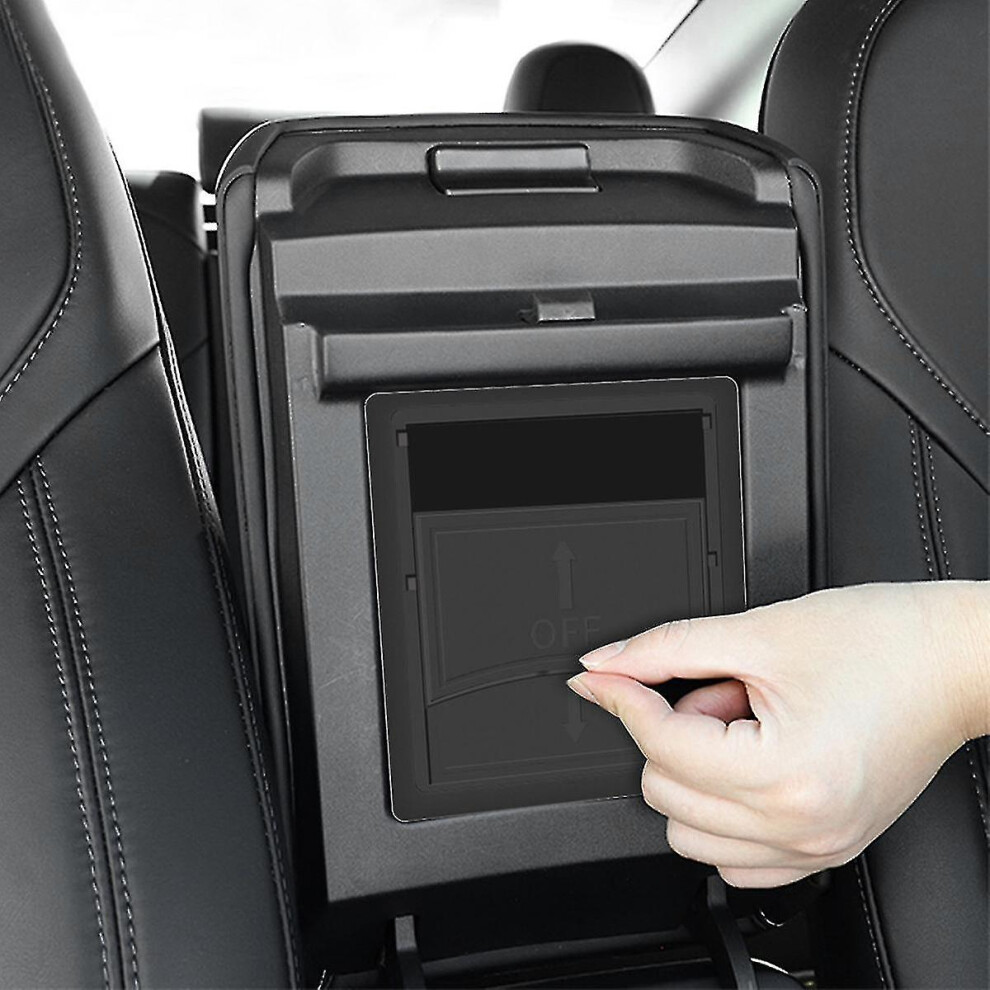 Tesla Model Y Model 3 Center Console Organizer Armrest Hidden Storage Box 3010291683209