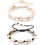 2 Pcs Natural Shell Anklet Shell Crochet Ankle Bracelet Handmade Boho Shell Bead Anklet 1