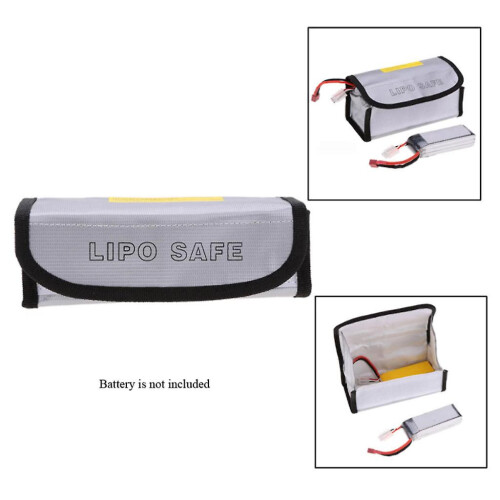 2x Fireproof LiPo Battery Bag Explosion-Proof Safety Safe Charging Container 2