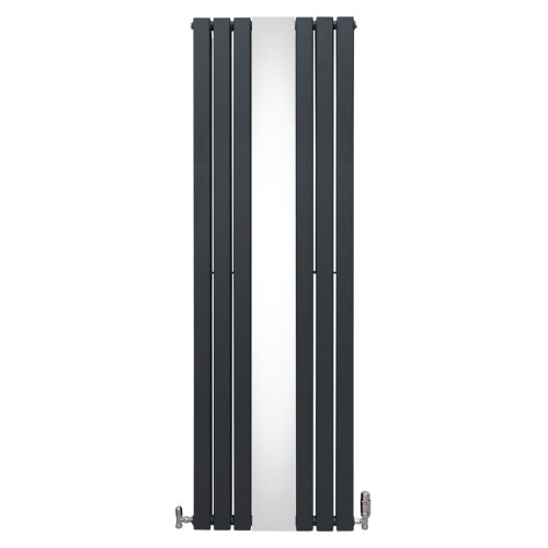Ψυγείο με επίπεδο καθρέφτη και βαλβίδες - 1800 mm x 565 mm - γκρι ανθρακί 1
