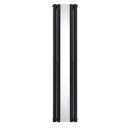 Ovaler Spiegelheizkörper - 1800mm x 380mm - Anthrazitgrau 1