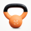 Kettlebell 14kg verde con base piatta e manico ergonomico 6