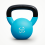 Kettlebell 14kg verde con base piatta e manico ergonomico 11