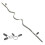 Body Revolution EZ 1" Super Curl Barbell Bar 1.2m Spring Collar 1