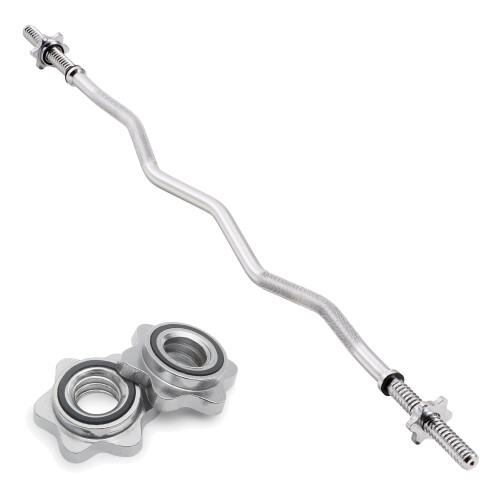 Body Revolution EZ 1" Barbell Bar 1,2 m Spinlock Collar 2