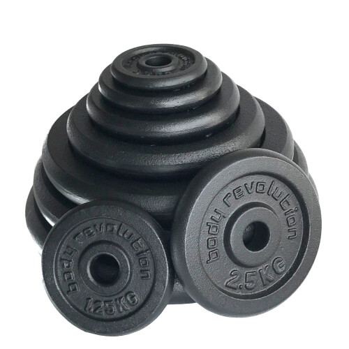 Vægtskiver i støbejern, 2 x 20 kg 2