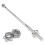 Body Revolution gerade Hantelstange 1" Standard 1.2m Spinlock Manschette 3