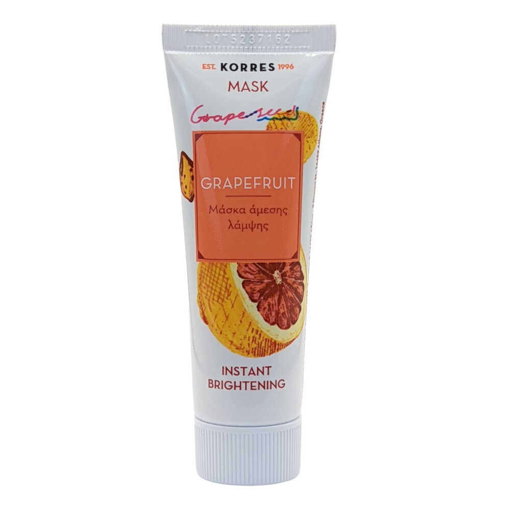 Korres Face Mask Instant Brightening 18ml Grapefruit