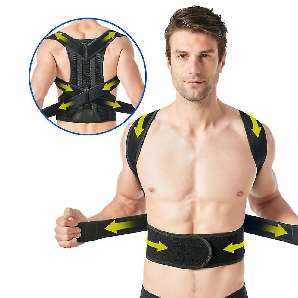 (Medium) Back Brace Posture Corrector For Women And Men Relief For Waist, Back And Shoulder Pain Improve Back Posture
