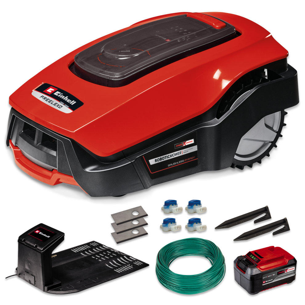 Einhell Robot Lawnmower Automatic FREELEXO 1200 18V With Battery Power X-Change