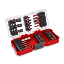 Einhell S-CASE Set di 28 punte resistenti agli urti (punte 25 mm, punte 50 mm, porta-punte 60 mm, bussole)