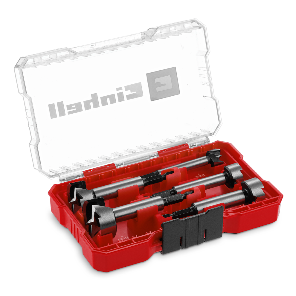Einhell Forstner Wood Drill Bit Set 5 Pieces With M-Case Box Kwb Accessory E6.3