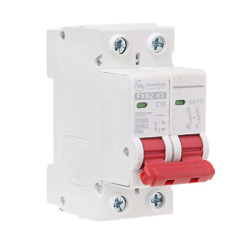 (16A) 2p Dc 1000v Solar Mini Circuit Breaker 6a/10a/16a/20a/25a/32a/40a/50a/63a Dc Mcb For Pv System