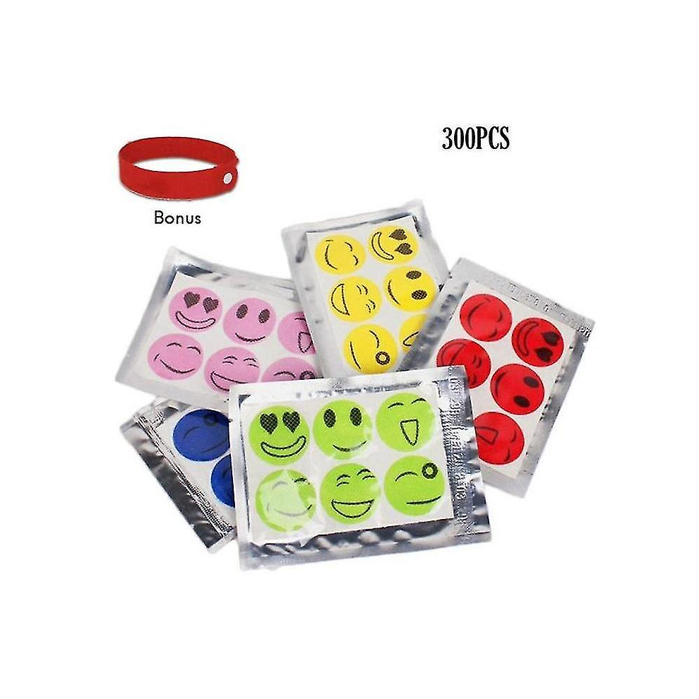 Smiley Mosquito Patches (300pcs),anti-mosquito Patches For Kids Adults