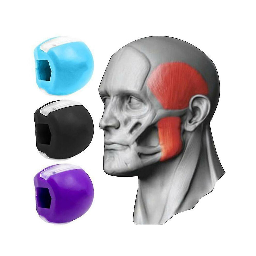 3 Pack Silicone Masseter Chew Ball Facial Muscle Jaw And Neck Muscle Exercise Ball