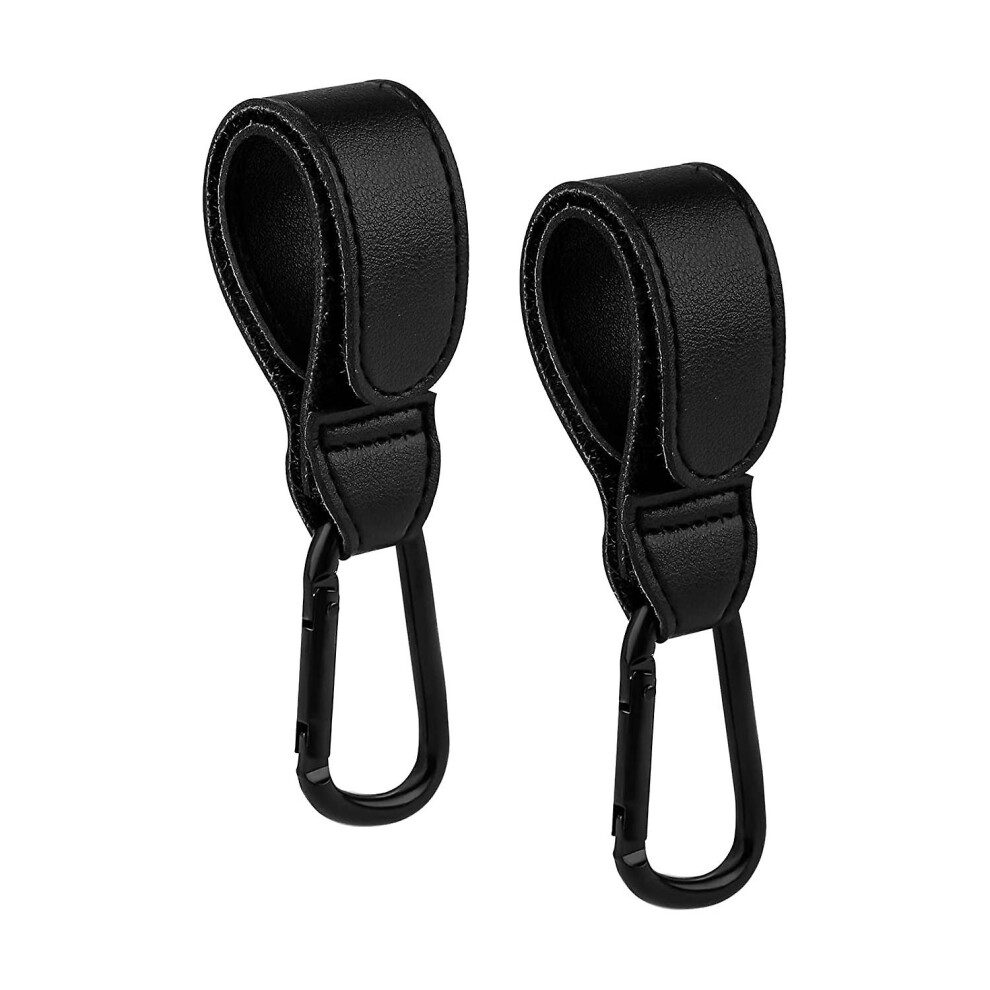 Pack Of 2 Pram Organiser Hooks, Pram Hooks, Bag Hooks, Robust Pram Hook(Black) Black