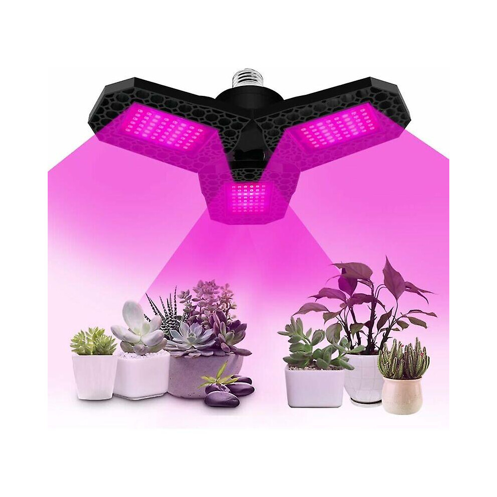 Plant Lamp Foldable Grow Light Lamp E27 80w 144 Leds Led Grow Light Full Spectrum,flowers And Vegetables Indoor/greenhouse/garden Led Grow Light-image-OPC-PDWQNBM-NEW