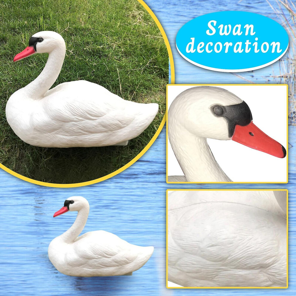 Floating Swan Hunting Bait Garden Decoration Plastic White Swan Artificial Decoration Home Garden Decoration