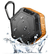 (orange) Mini Outdoor Portable Speaker Bluetooth-compatible Waterproof And Dustproof Hexagonal Speaker Tf Card Usb Subwoofer Mp3 Music