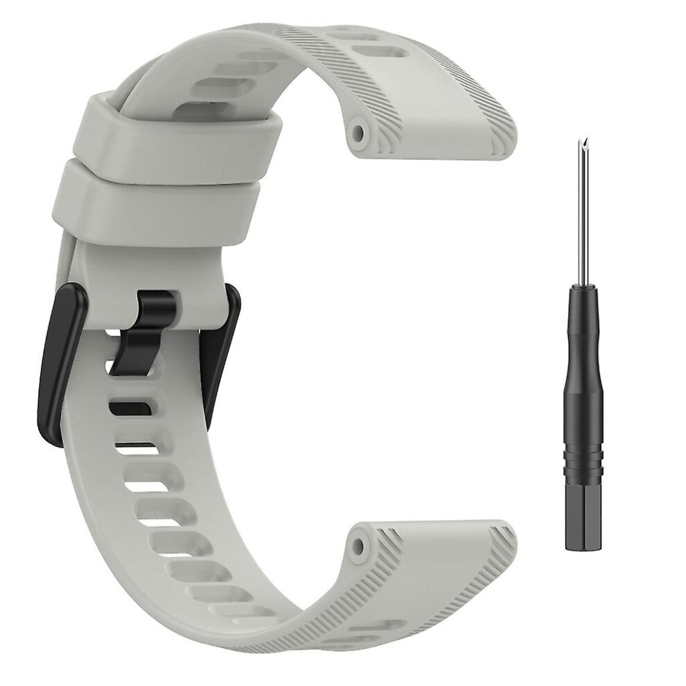 (Rock Gray) Silicone Strap Fit For Forerunner 965 Belt Fashion Band Bracelet Sport Wristband Grey 3010291708810