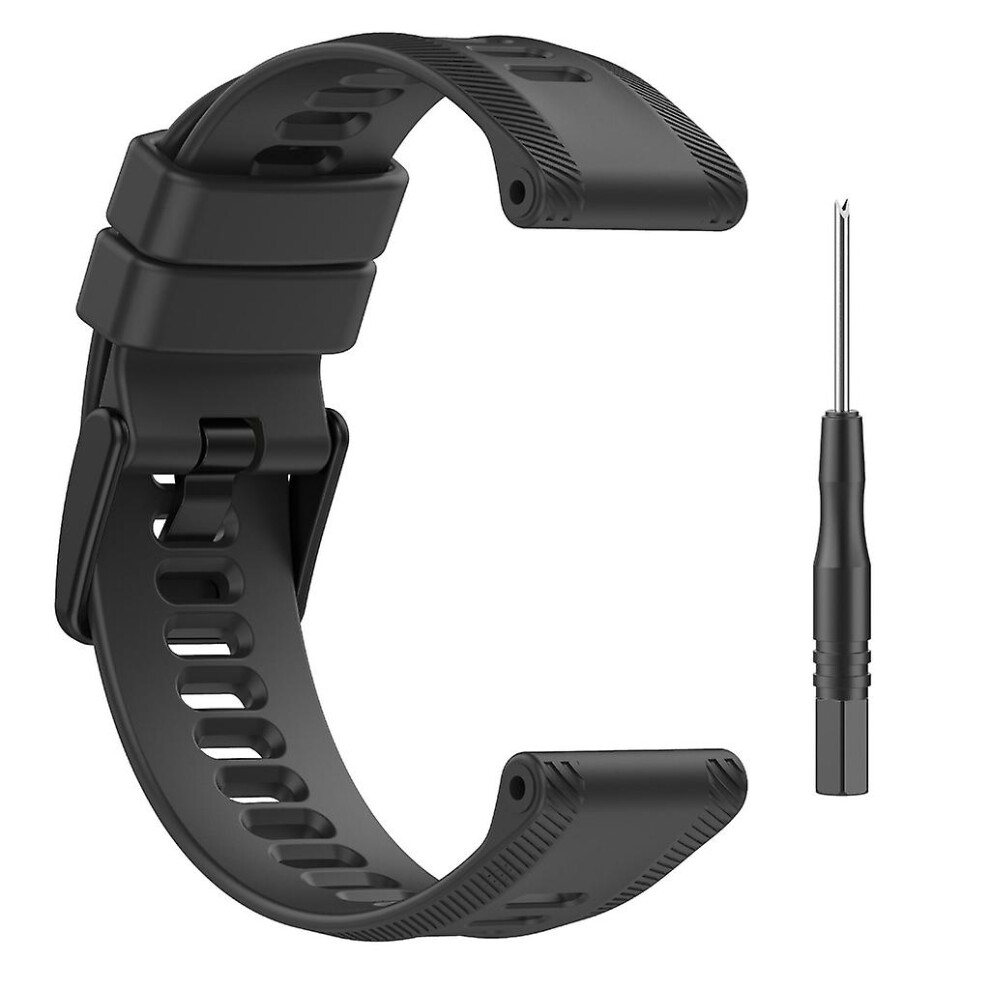 (Black) Silicone Strap Fit For Forerunner 965 Belt Fashion Band Bracelet Sport Wristband Black 3010291708841