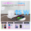 Chronus Bluetooth Speaker with Night Light and Wireless Charger, Touch Control Bedside Lamp Dimmable, Multi-Color Changing Bluetooth Speakers Table 2