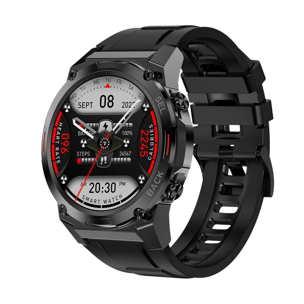 Chronus Smart Watch (Answer/Make Calls) 1.43'' Amoled Fitness Tracker Rugged Watch(Black) Black 6976919859265