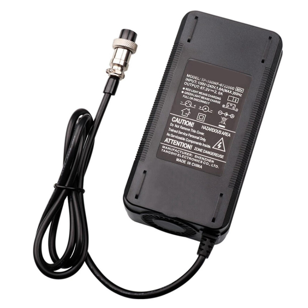67.2v 2a Lithium Battery Charger compatible Electric Bike 16s 60v Lithium Ion Battery Pack Unicycle Charge Newway