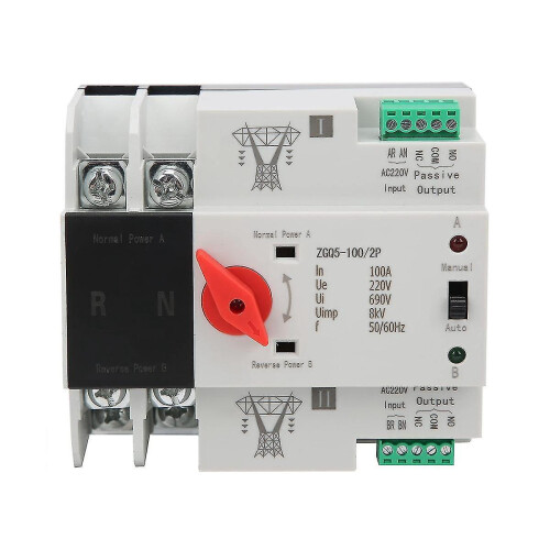 Trans S Zgq5-100 / 2p Automatic Transfer S With Double 2-way Transi