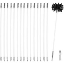 Chimney Kit Sweeping Drain Set Pipeline Flue Cleaning Tool For Duct Vent Includes Flexible