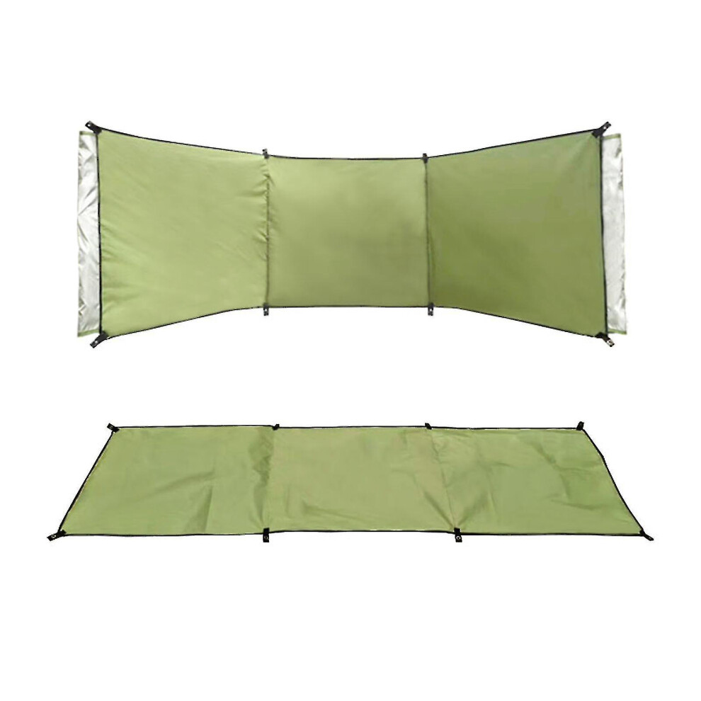 (94.8IN) Portable Windbreaker Lightweight 3 Panel Wind Screen Camping Garden Beach Wind Break,windbreak For Outdoor Beach Camping
