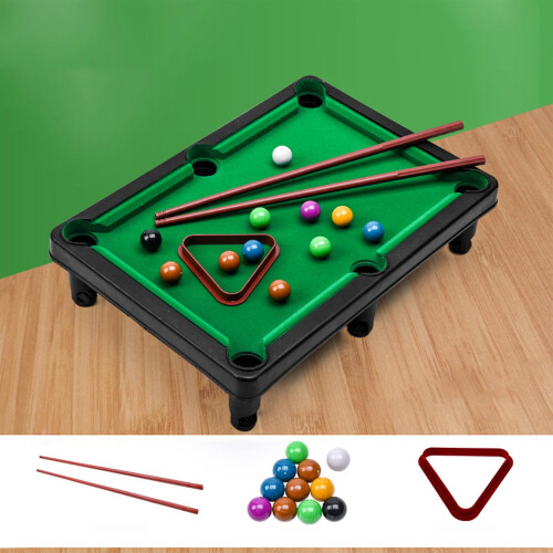 (A) Mini Pool Table Table Billiards Game Set With 2 Sticks 2