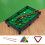 (B) Mini Pool Table Table Billiards Game Set With 2 Sticks 3
