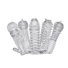 Silicone Safety G Delay Condom Permanent Bump Enhancer For Men - Pack Of 10