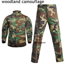 (woodland camo, XL) 13 Color Tactical Uniform Shirt   Pants Camo Camouflage Combat Uniform Men's Clothing Suit Airsoft Hunting Cs Game