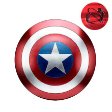 American Captain Shield Metal 47cm, Captain Shield With Braces, Adult America Cosplay Acessories, Wall Decoration Decors