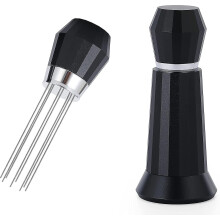 Coffee Stirrer Tool, Coffee Stirring Tamper Wdt Distribution Tool, Needle Distribution Tool Espresso, Wdt Tool Espresso With Stand Black, Wdt Tool Esp