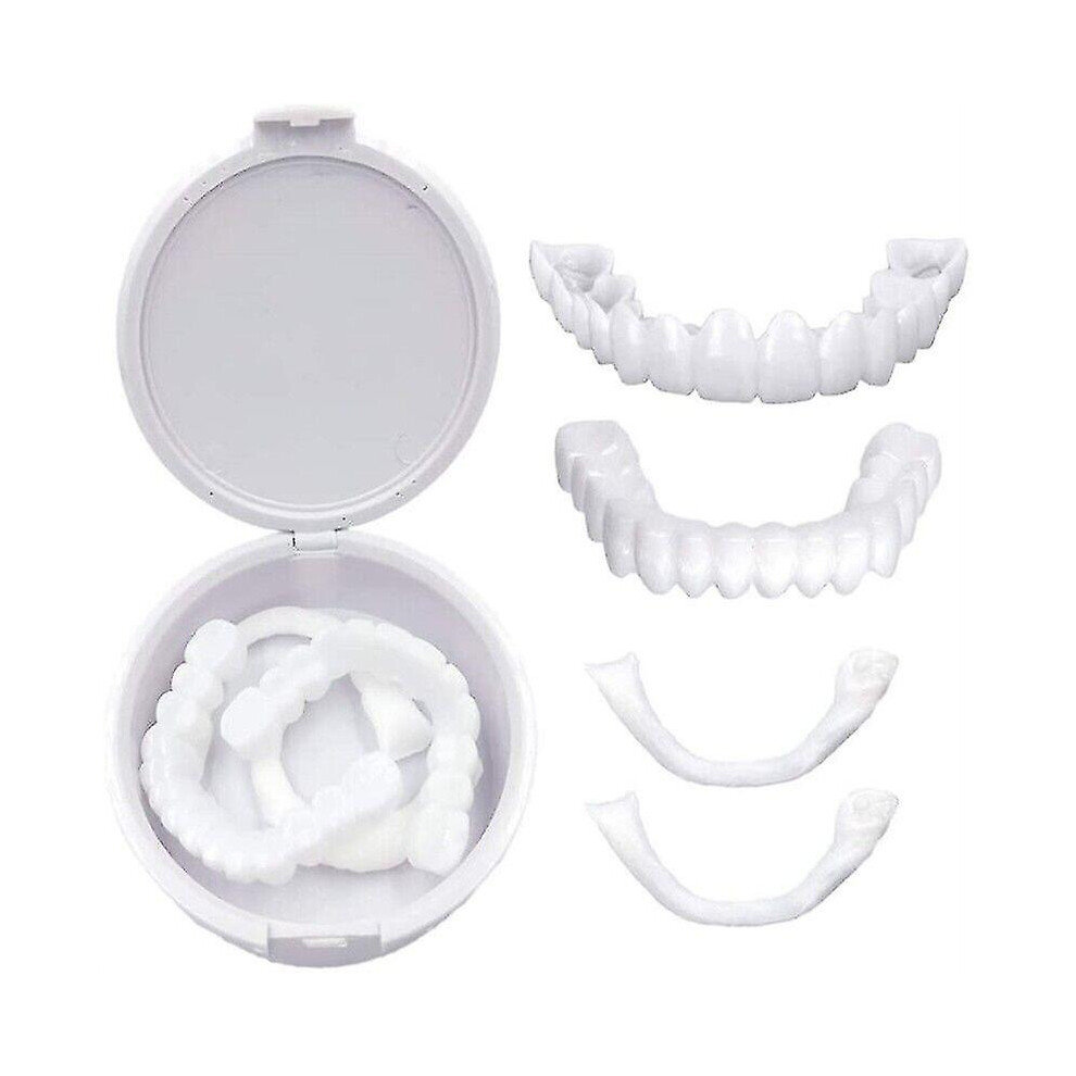 False Teeth Set Dental Cover Dental Veneers Dentures Tooth Cover Snap On Smile
