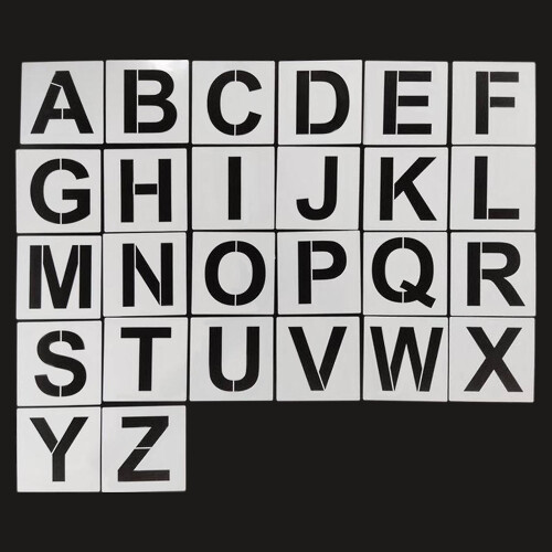 Letter and Number Stencils Reusable Washable Alphabet Stencils Environmentfriendly 1