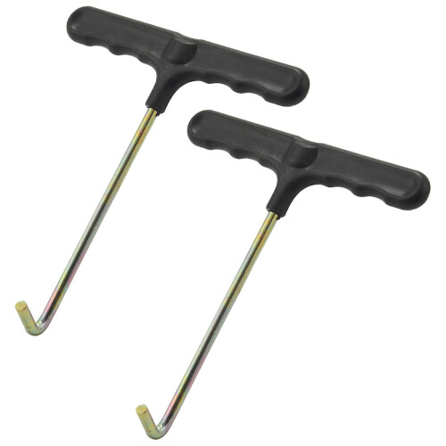 2pcs Trampoline Spring Tensioner Tool, Trampoline Tensioner T-hook Spring Tensioner Tool