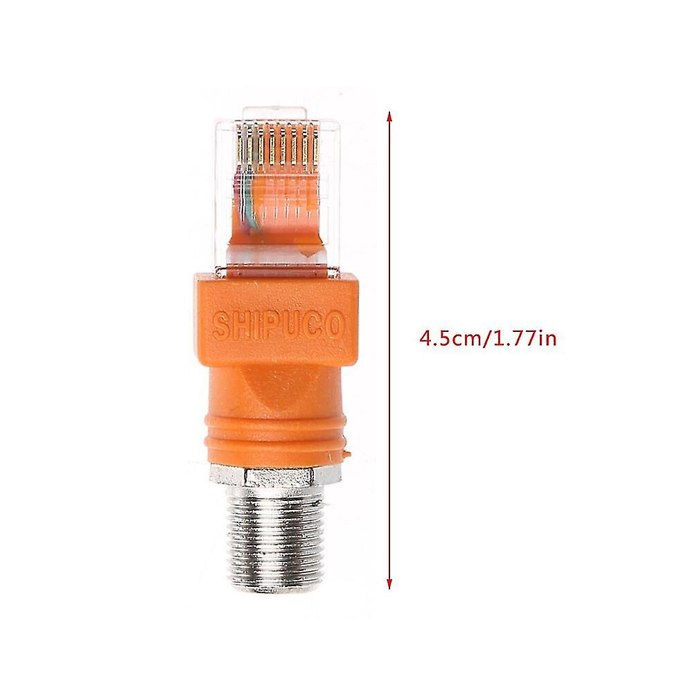 Rf To Rj45 Converter F Female To Rj45 Male Coaxial Barrel Couplers Adapters