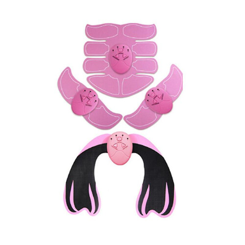 (Pink)ElectricMuscleTrainingMachineHipTrainerAbdominalArmTrainerBodySlimmingFat