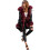 (wine red, s) Long Warmth Women's Fur Collar Classic Coat 3