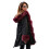 (wine red, s) Long Warmth Women's Fur Collar Classic Coat 5